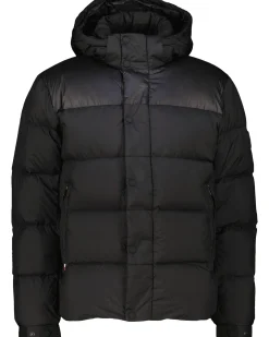 Herren Daunenjacke mit Kapuze MIX DOWN PUFFER Regular Fit