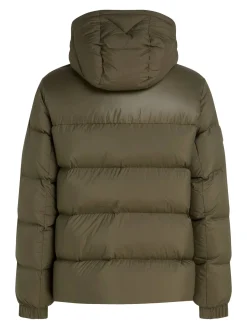 Herren Daunenjacke mit Kapuze MIX DOWN PUFFER Regular Fit