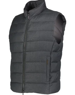 Herren Daunenweste aus Wolle-Kaschmir-Flanell OLIVER L