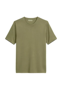 Herren Feinstrick-T-Shirt aus Bio-Baumwolle Regular Fit