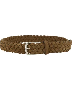 Herren Flechtgürtel aus Nubukleder