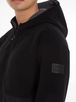 Herren Fleecejacke BONDED FLEECE ZIP HOODED JACKET