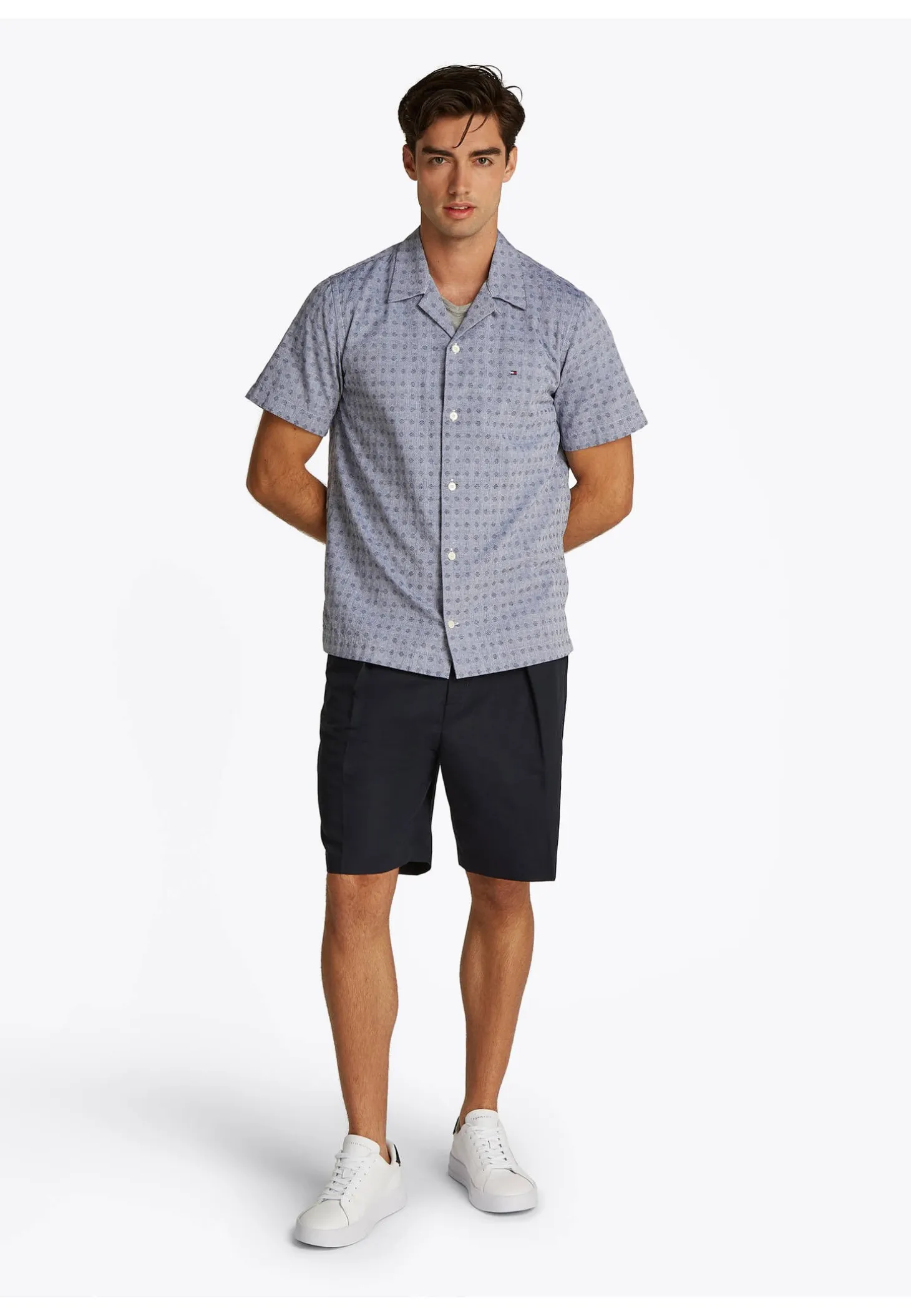 Herren Freizeithemd aus Baumwolle und Leinen