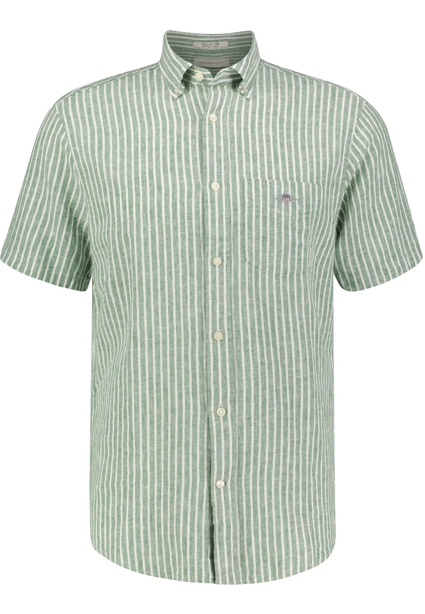 Herren Freizeithemd aus Leinen-Baumwoll-Mix Regular Fi