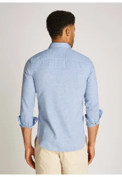 Herren Freizeithemd mit Leinen Regular Fit