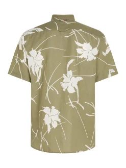 Herren Hemd LARGE TROPICAL PRINT Regular Fit Kurzarm