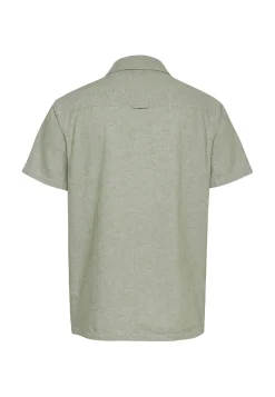 Herren Hemd aus Baumwolle und Leinen TJM LINEN BLEND CAMP Regular Fit