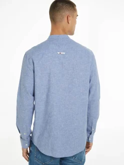 Herren Hemd aus Baumwoll-Leinenmischung MAO LINEN BLEND SHIRT Regular Fit