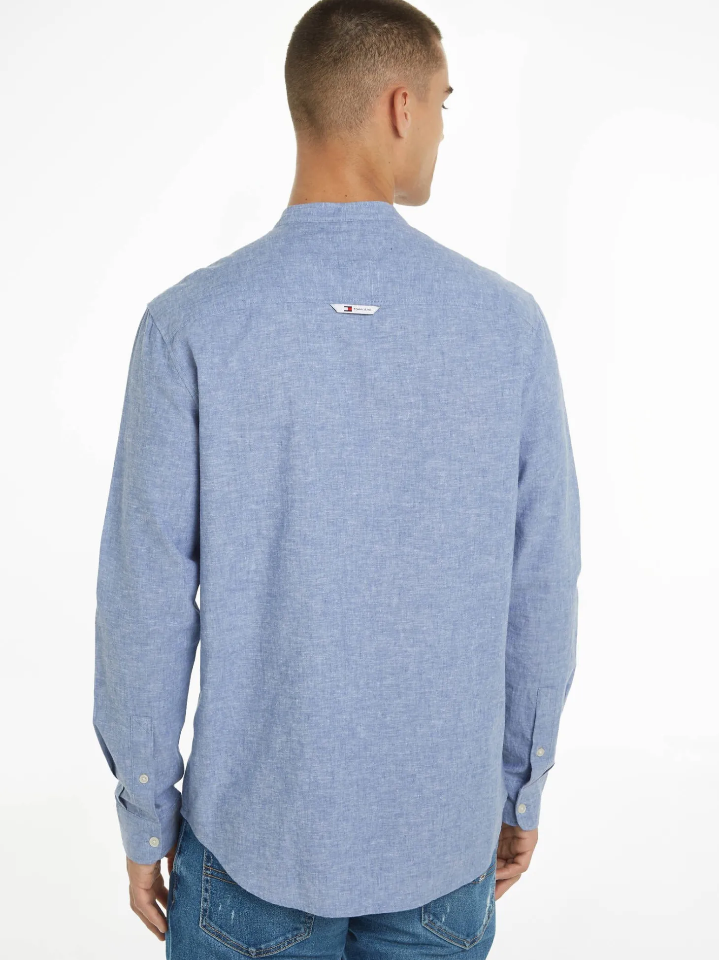 Herren Hemd aus Baumwoll-Leinenmischung MAO LINEN BLEND SHIRT Regular Fit