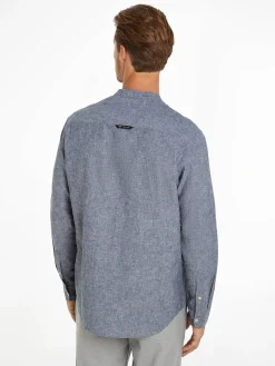 Herren Hemd aus Baumwoll-Leinenmischung MAO LINEN BLEND SHIRT Regular Fit