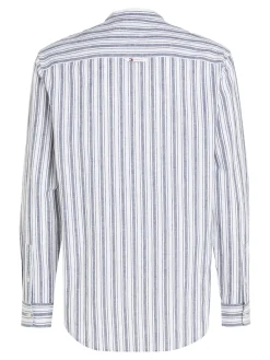 Herren Hemd aus Baumwoll-Leinenmischung MAO STRIPE LINEN BLEND SHIRT