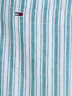 Herren Hemd aus Baumwoll-Leinenmix Regular Fit Kurzarm