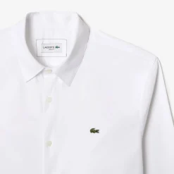 Herren Hemd aus Baumwollpopeline Slim Fit