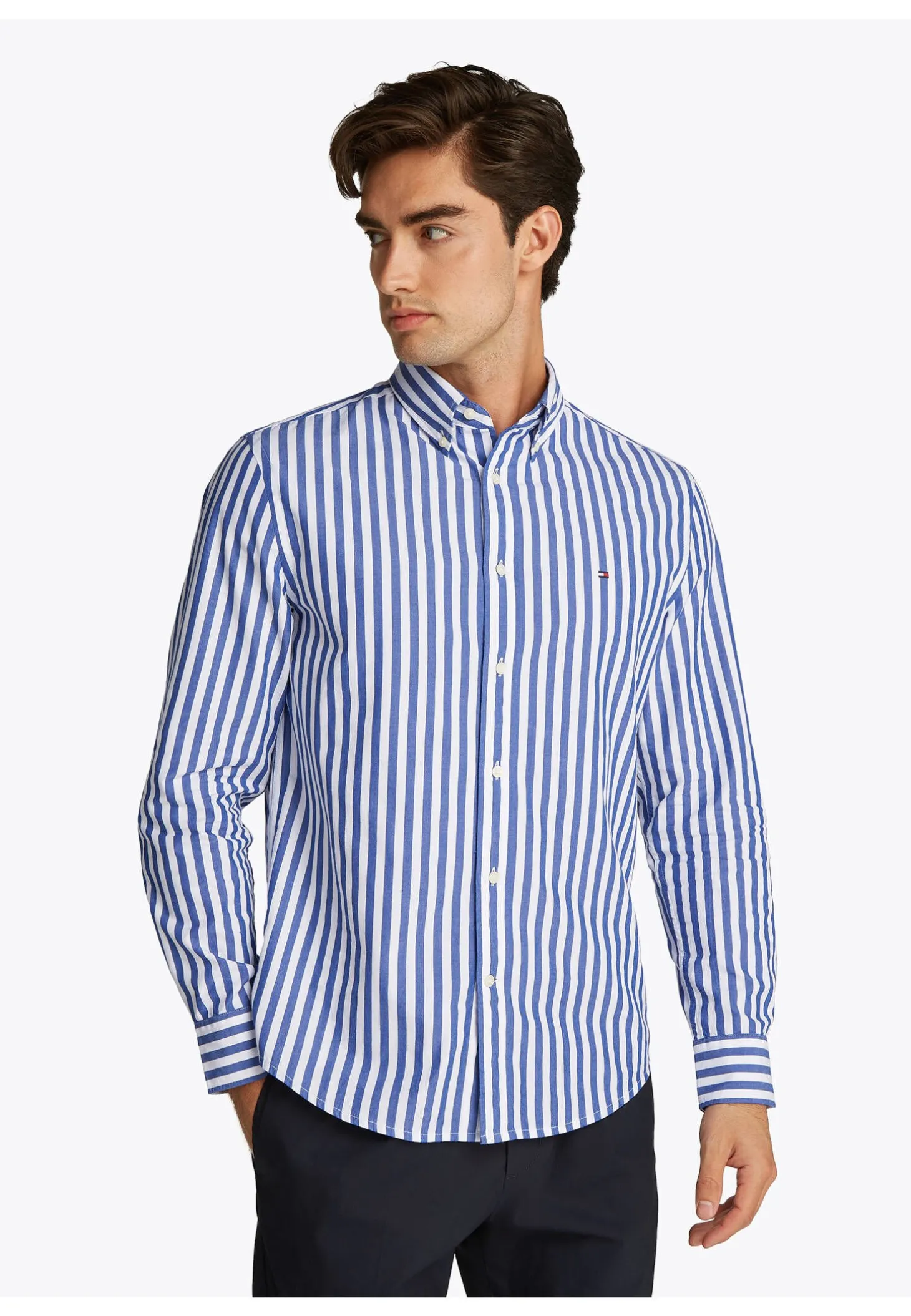 Herren Hemd aus Baumwoll-Popeline Regular Fit