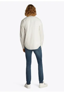 Herren Hemd aus Bio-Baumwolle und Leinen TJM LINEN MIX BAND COLLAR SHIRT