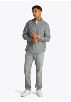 Herren Hemd aus Bio-Baumwolle und Leinen Regular Fit