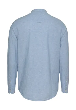 Herren Hemd aus Bio-Baumwolle und Leinen TJM LINEN MIX BAND COLLAR SHIRT