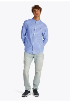 Herren Hemd aus Bio-Baumwolle und Leinen TJM LINEN MIX BND STP SHRT EXT