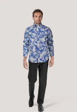 Herren Hemd aus Leinen Regular Untucked Fit