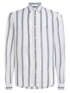 Herren Hemd aus Leinen TRIPLE STRIPE SHIRT Regular Fit