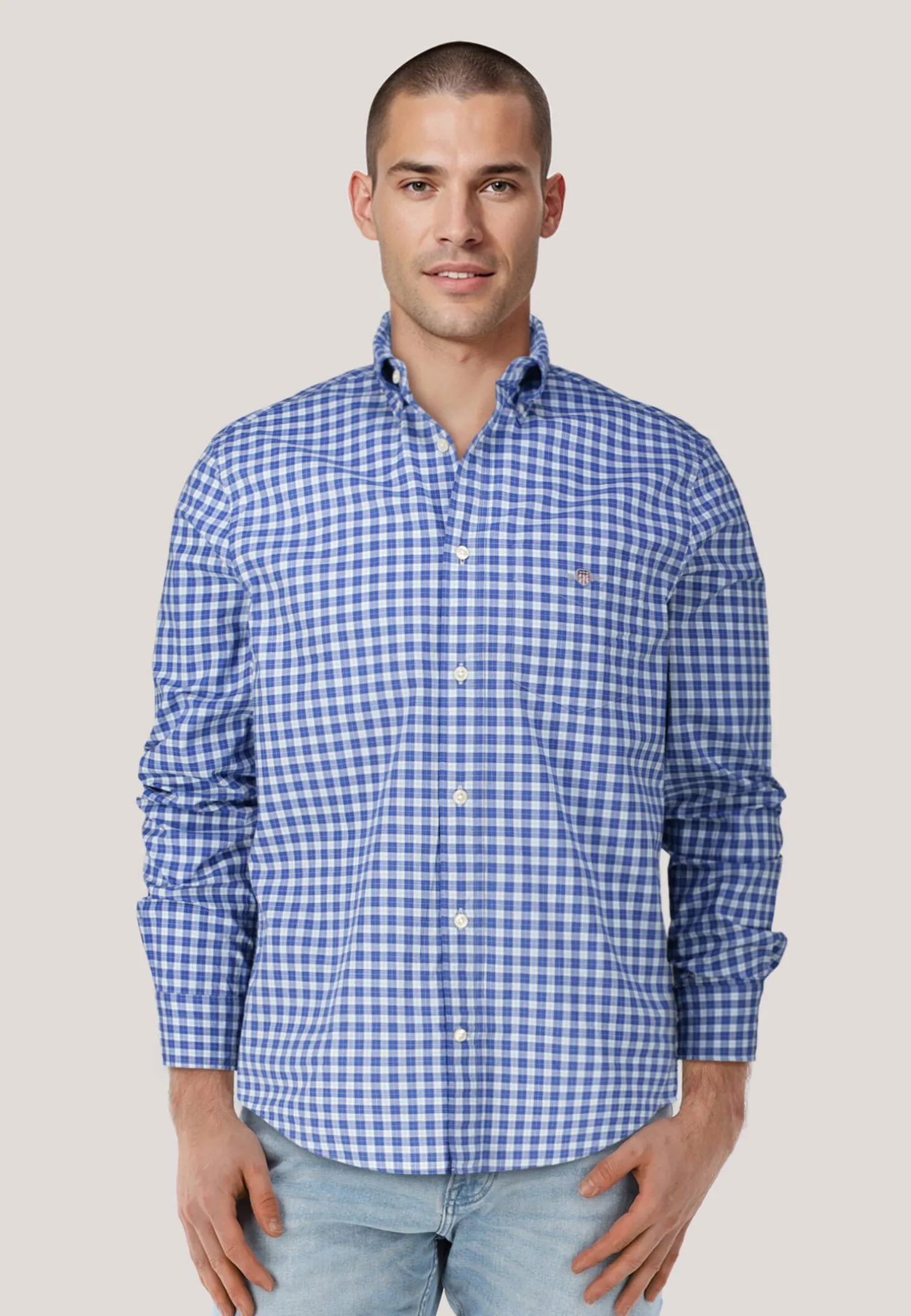 Herren Hemd CLASSIC POPLIN CHECK SHIRT Regular Fit