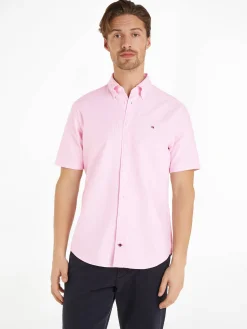 Herren Hemd CL-W OXFORD STRIPE SHIRT Regular Fit Kurzarm