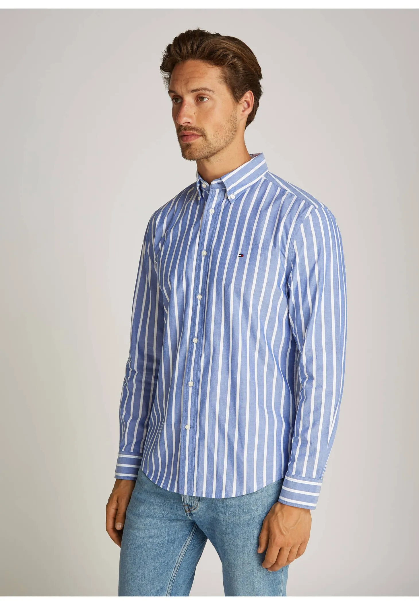 Herren Hemd FLEX POPLIN NAUTICAL Regular Fit