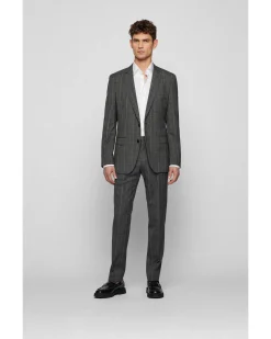 Herren Hemd H-HANK-KENT-C1-214 Slim Fit Langarm