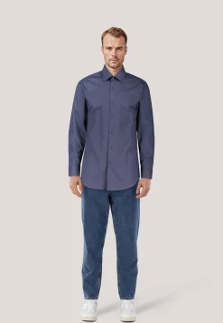 Herren Hemd H-HANK-KENT-C1-214 Slim Fit Langarm