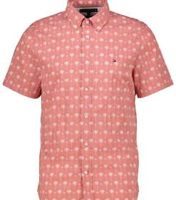 Herren Hemd MINI PALM PRINT SF SHIRT Slim Fit Kurzarm