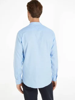 Herren Hemd mit Leinen DC LINEN DOBBY SHIRT Regular Fit Langarm