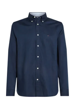 Herren Hemd mit Leinen LINEN BLEND SOLID RF SHIRT