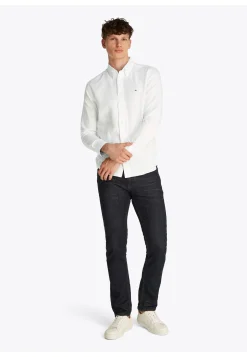 Herren Hemd mit Leinen LINEN BLEND SOLID RF SHIRT