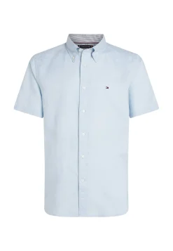 Herren Hemd mit Leinen LINEN BLEND SOLID SS RF SHIRT