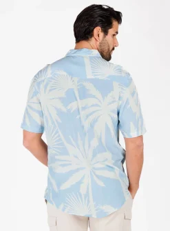 Herren Hemd MSH PALMS Regular Fit Kurzarm