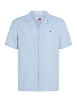 Herren Hemd TJM LINEN BLEND CAMP SHIRT Kurzarm