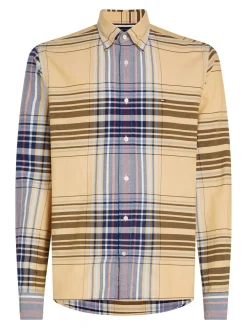 Herren Hemd XL OXFORD CHECK RF SHIRT Regular Fit Langarm