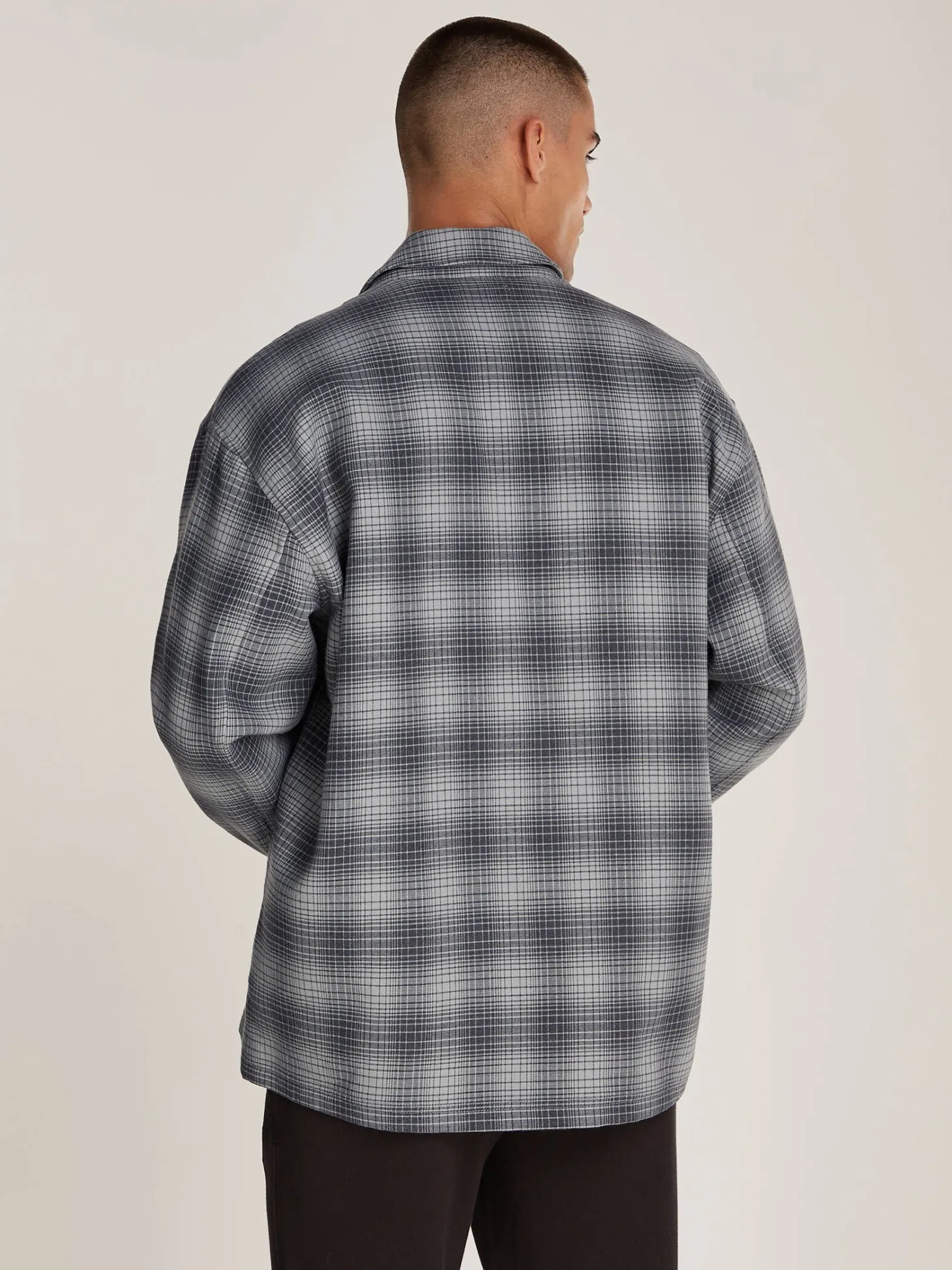 Herren Hemdjacke Oversized