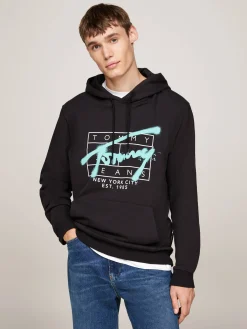Herren Hoodie mit Graffiti Print