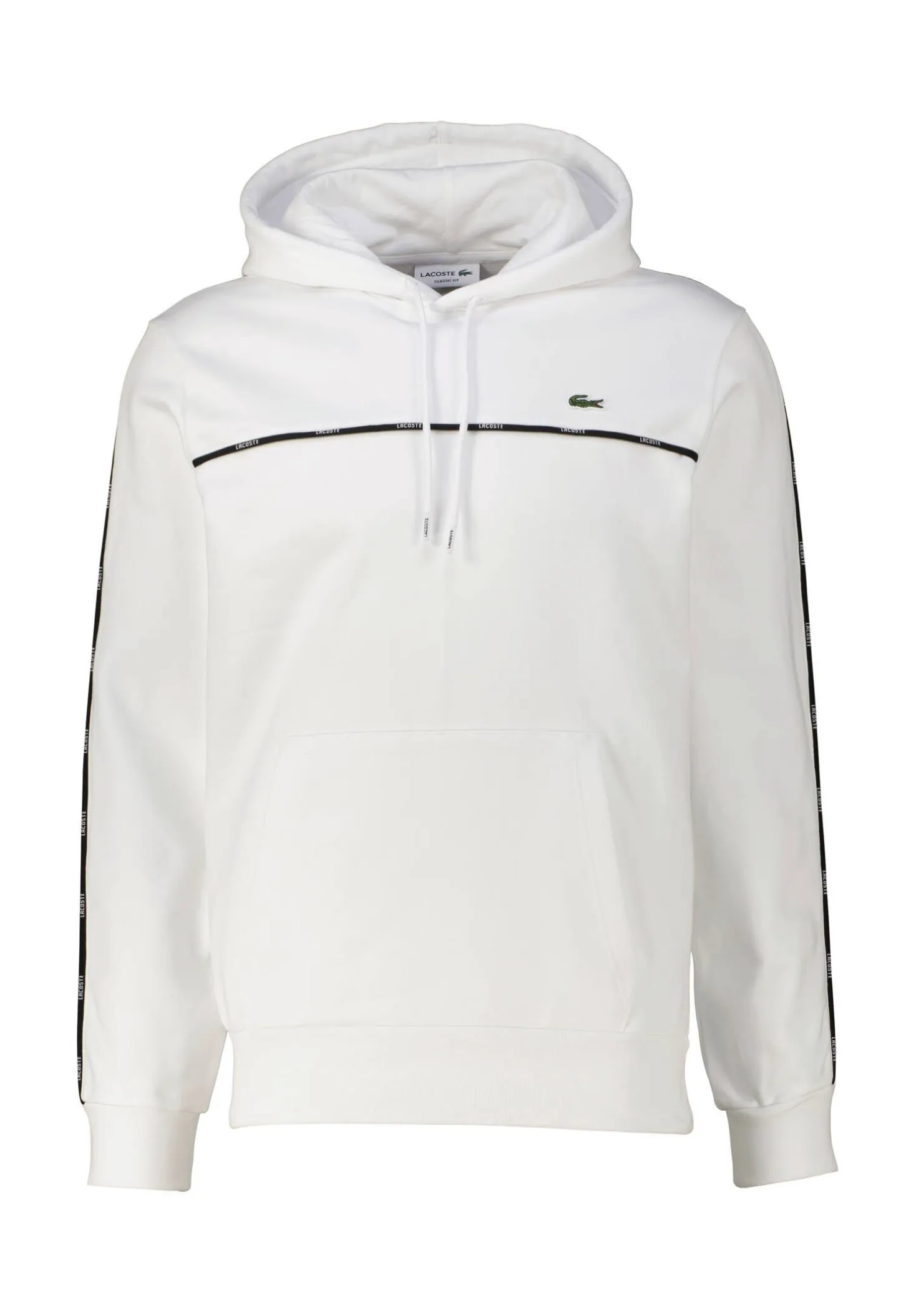 Herren Hoodie mit Logo-Streifen Classic Fit