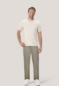Herren Hose mit Leinen C-KANE-RDS Regular Fit