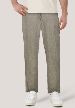 Herren Hose mit Leinen C-KANE-RDS Regular Fit