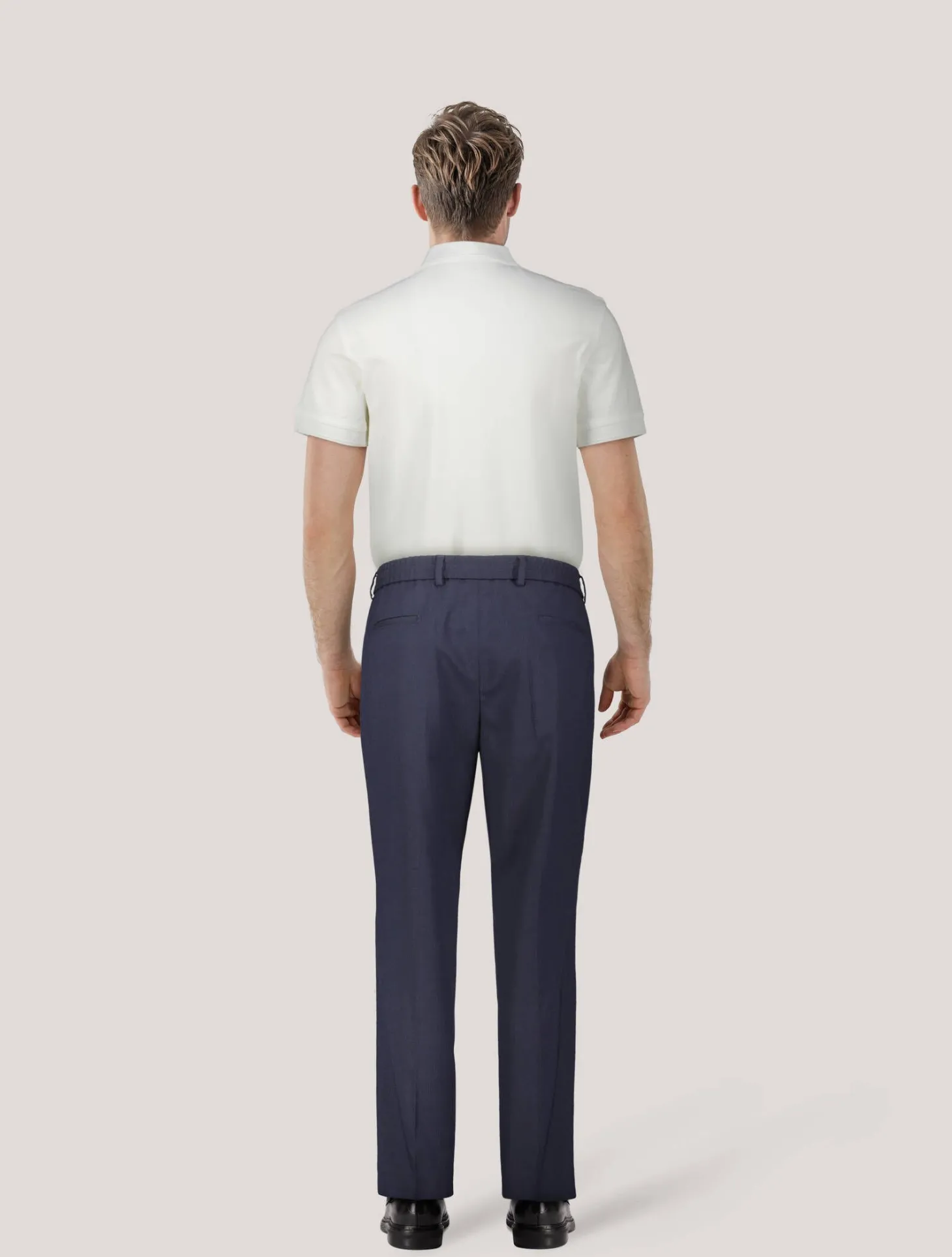 Herren Hose mit Wolle und Seide Slim Fit