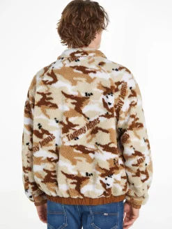 Herren Jacke SHERPA mit Camouflage-Logo Print Relaxed Fit