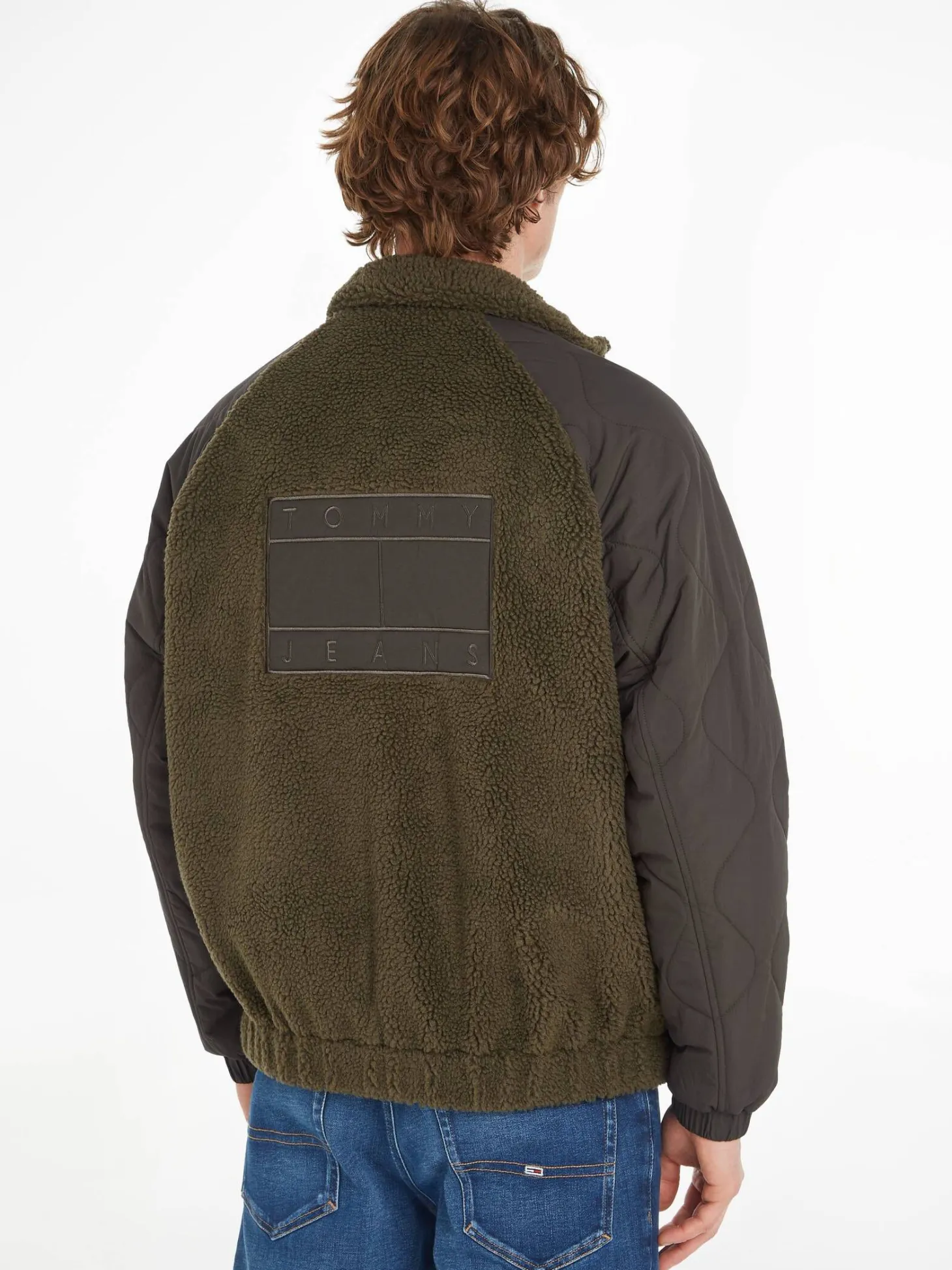 Herren Jacke SHERPA mit Struktur-Mix Relaxed Fit