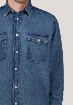 Herren Jeanshemdv EBINO Loose Fit