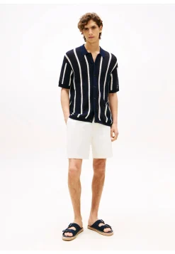 Herren Kurzarmhemd aus Lochstrick