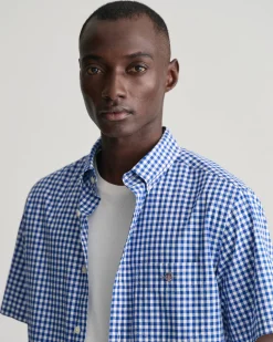 Herren Kurzarmhemd VICHY-KARO aus Popeline Regular Fit