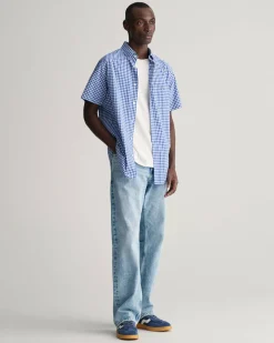 Herren Kurzarmhemd VICHY-KARO aus Popeline Regular Fit