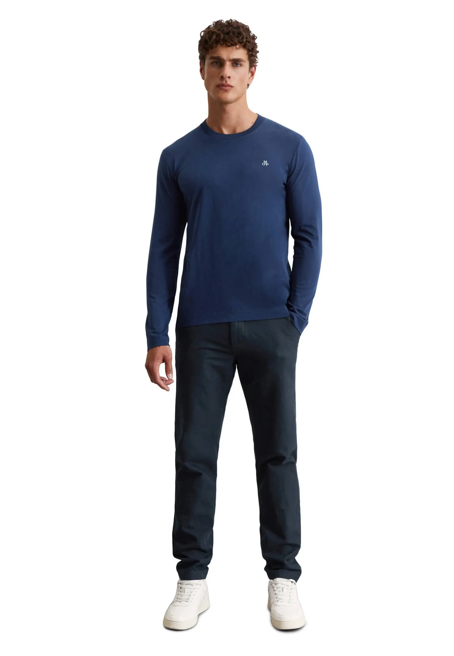 Herren Langarmshirt aus Bio-Baumwolle Shaped Fit